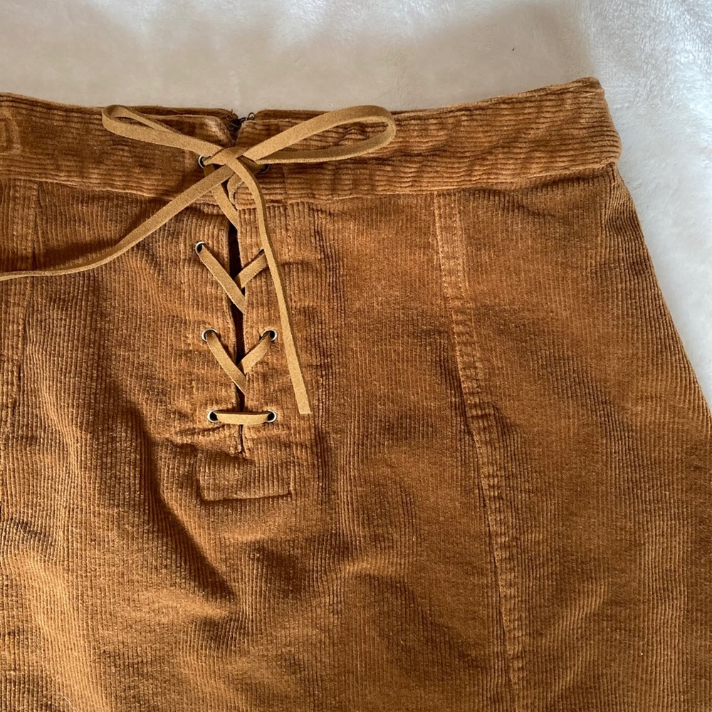 Tan Corduroy Skirt